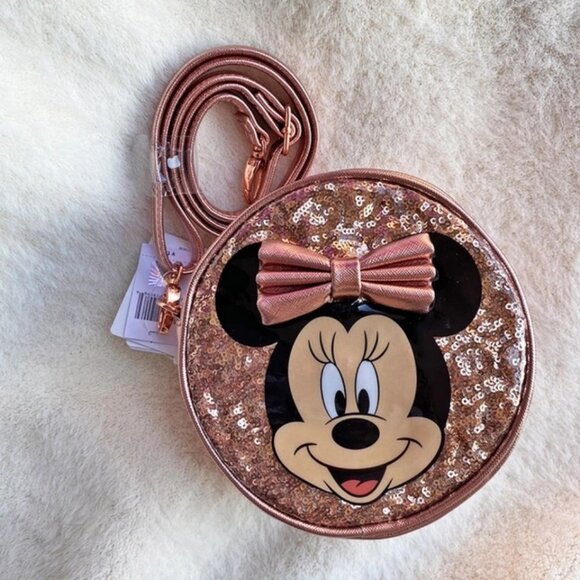 Brand New  Disney Resort Minnie Mouse Sequins Shoulder Bag For Girls GIFT - Picture 3 of 3